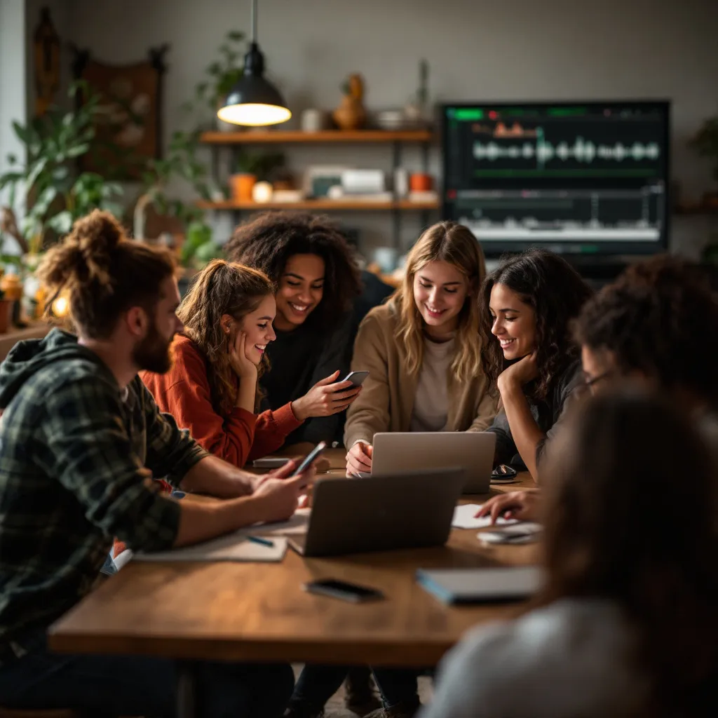 Youth creating digital faith content